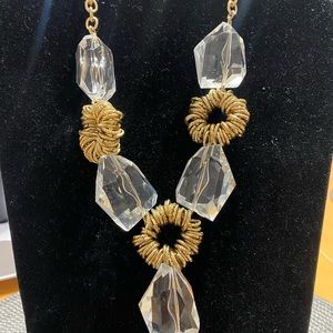 Traci Lynn hold and clear necklace w/claw clasp